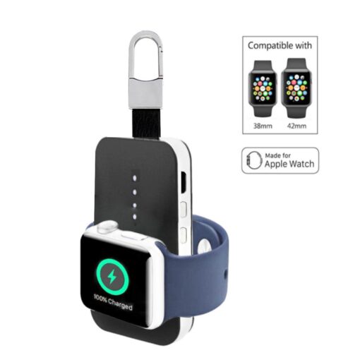 Apple Watch Wireless Charger Power Bank On Key Chain - Image 2